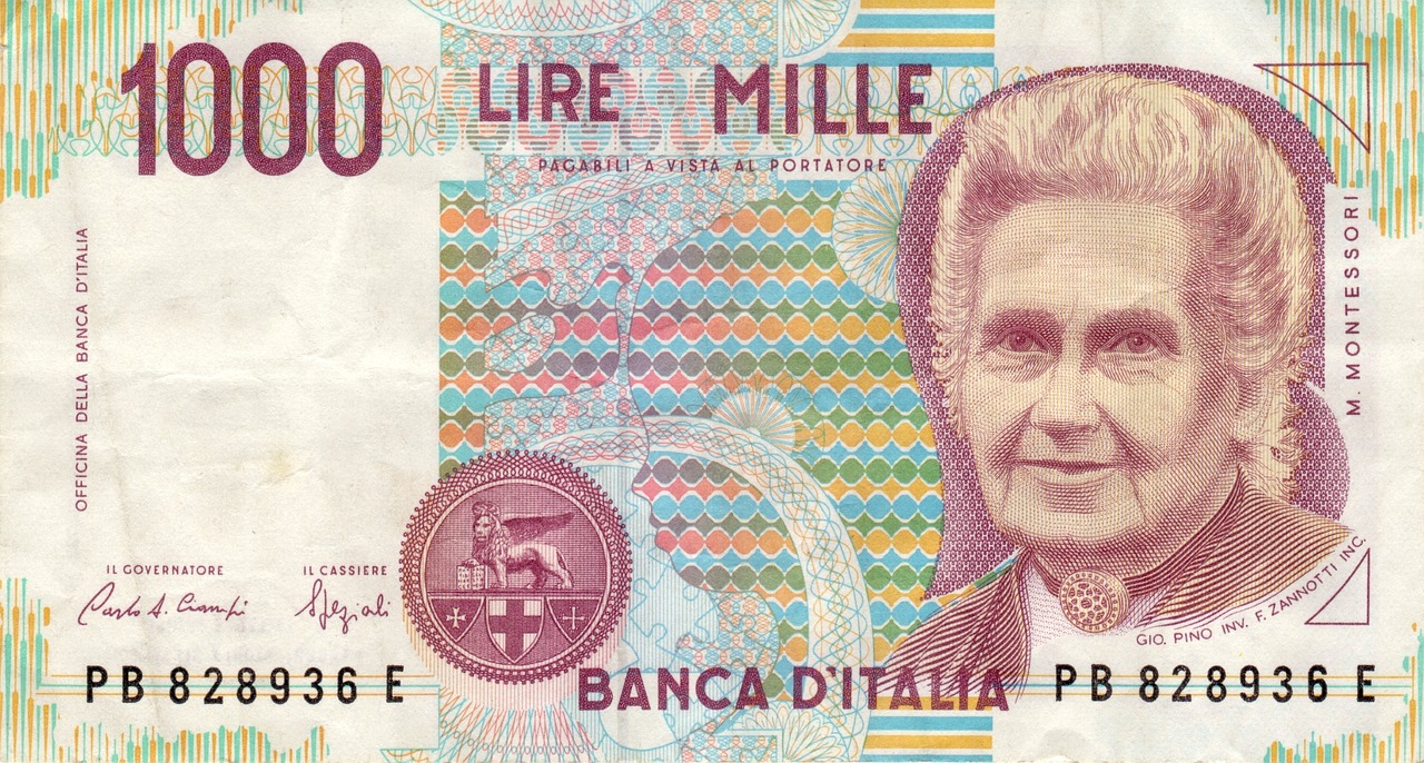 Vecchie Lire con Maria Montessori: ecco quanto possono valere oggi